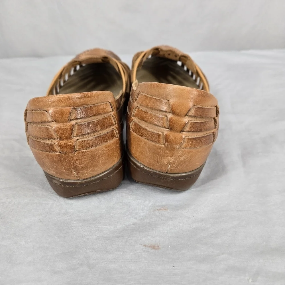 Footsmart Tejidas Tampa Women's Slip On Shoes Leather Brown Size 9 M COMFY - Picture 6 of 8